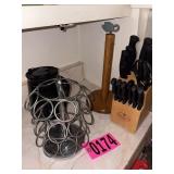 Knife block and kitchen ware