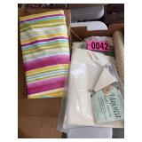 Box of asst fabric