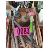 Flat of asst windchimes and bells