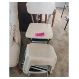 Chair and step stools