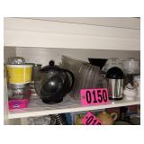 Contents of shelf - asst dishware