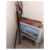 TV trays, rulers, flags