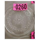 Glass/crystal circular tray
