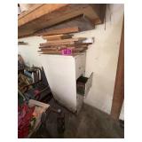 Metal cabinet and wood