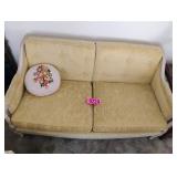 Love seat with pillow