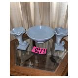 3 Pc Franciscan console set
