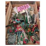 Flat of asst doll Christmas dï¿½cor