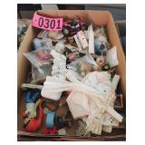 Flat of asst doll furniture and accessories