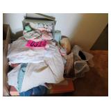 Asst cloth and vintage baby clothes