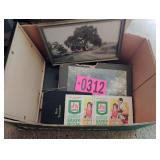 Box of books and pictures