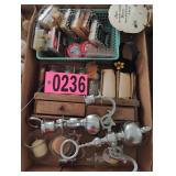 Flat of asst candles and holders