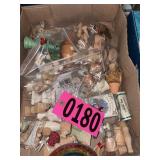 Flat of asst wood doll furniture
