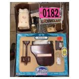 Flat of asst doll furniture