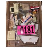 Flat of asst doll furniture