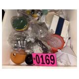 Contents of drawer - asst dishware