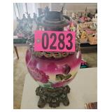 Vintage floral lamp base