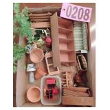 Flat of asst doll furniture