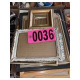 Flat of asst picture frames