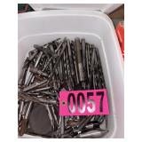 Tub of asst drill bits