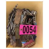 Tub of asst precision measuring tools