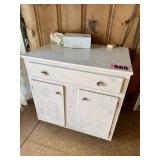 White painted cabinet
