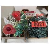 Electric Holly Candle Lamps & String Lights