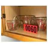 Vintage Pyrex Glass Measuring Cups Trio