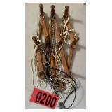 Accordion Expansion Wooden Peg Wall Hanger Rack