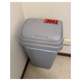 Grey Plastic Kitchen Step-On Trash Can