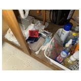 Under-Sink Cleaning Utility & Bathroom Linens
