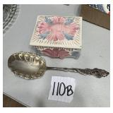 Blue Ridge Trinket Box & Silver-Plated Spoon