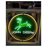 New/Unused 36' Round John Deere Neon Sign