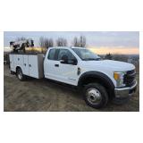2017 FORD F550 Utility Service Crane Truck