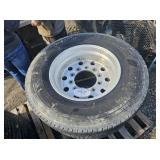 Super Single Tires 10 Lug Alum. Rims w/445/50R 22.