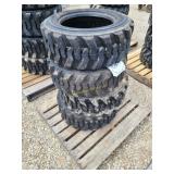 New/Unused Set of 4 10-16.5 SKS1 Skid Steer Tires