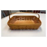 Longaberger back porch basket with stationary