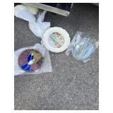 Stain glass and collectors plate