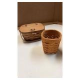 Longaberger Penpal basket with protector 1993,