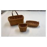 Longaberger medium key basket 1995, (2) booking