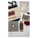 Longaberger patriotic signed bag, dream on book,