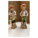 VTG Ardalt Figures pair bisque 16' tall