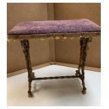 Vintage Victorian cast iron Ottoman