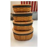 Longaberger harmony collectors club baskets,