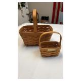 Longaberger 1993 spring basket, and 1998 hostess