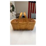 Longaberger small market basket with protector,