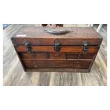 Vintage Machinist toolbox, complete with tools