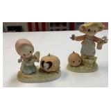(2) Precious Moments Figures Fall