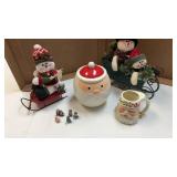 Christmas Lot ~ Lenox Santa Mug, Hallmark Santa