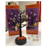 (2) Hallmark lighted Halloween trees with five