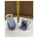 Royal Copenhagen Porcelain B&G Vase 678
